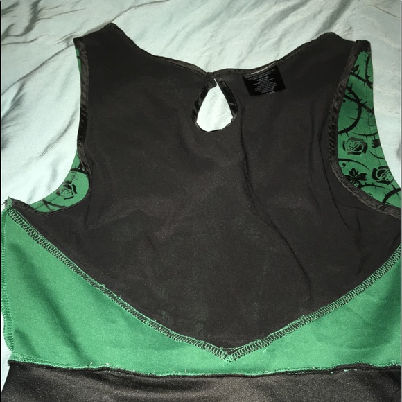 Hot Topic Poison Ivy DC Bombshells Dress Valentine New Year Dress Green - Picture 12 of 14